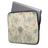 Handgezeichnete Blumen Laptopschutzhülle (Vorderseite Links)