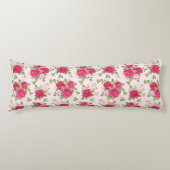 Handgezeichnete Blumenmuster-Blätter Nahtloses Mus Seitenschläferkissen (Vorderseite)