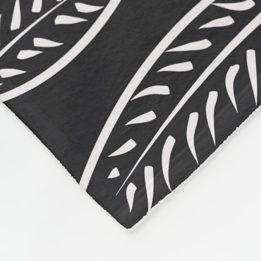 Handgezeichnete Blüte: Nahtloses Design Fleecedecke (Ecke)