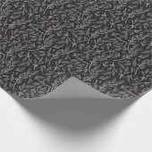 Handgezeichnete Blüte: Nahtloses Design Geschenkpapier (Ecke)