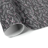 Handgezeichnete Blüte: Nahtloses Design Geschenkpapier (Rolleneckpunkt)