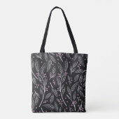 Handgezeichnete Blüte: Nahtloses Design Tasche (Rückseite)