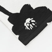 Handgezeichnete Blüte: Vintag Abstrakt Fleecedecke (Ecke)