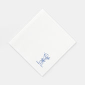 Handgezeichnete Bogen Custom Cocktail Geburtstagsf Serviette (Ecke)