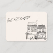 Handgezeichnete Bonjour Bebe Französische Bücher f Begleitkarte (Rückseite)