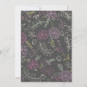 Handgezeichnete Botanicals | Brautparty Einladung (Rückseite)