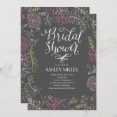 Handgezeichnete Botanicals | Brautparty Einladung (Vorne/Hinten)