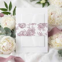 Handgezeichnete botanische florale Pfingstrose Ros