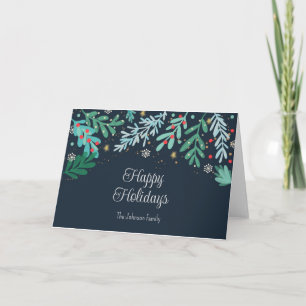 Handgezeichnete botanische Weihnachten 