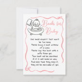 Handgezeichnete Bücher für kleine Mädchen Einladung (Vorderseite)