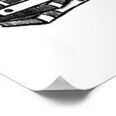 Handgezeichnete Bücher und Tee Poster (Ecke)