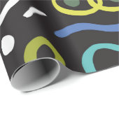 Handgezeichnete Bürste. Abstraktes Muster, Zickzac Geschenkpapier (Rolleneckpunkt)