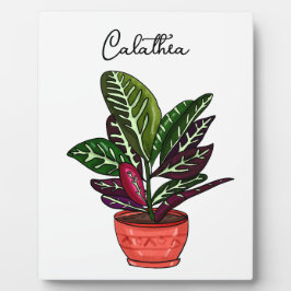 Handgezeichnete Calathea Fotoplatte