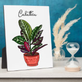 Handgezeichnete Calathea Fotoplatte (Seite)