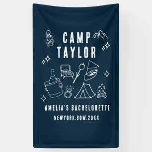 Handgezeichnete Camp Junggesellinnenabschied indiv Banner