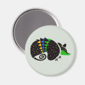 Handgezeichnete coole ARMADILLO - Wildfauna - Bras Magnet (Vorderseite/Rückseite)