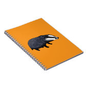 Handgezeichnete Dachs-Illustration Design Notizblock (Rechte Seite)