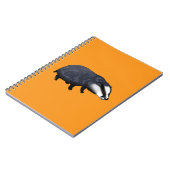 Handgezeichnete Dachs-Illustration Design Notizblock (Linke Seite)