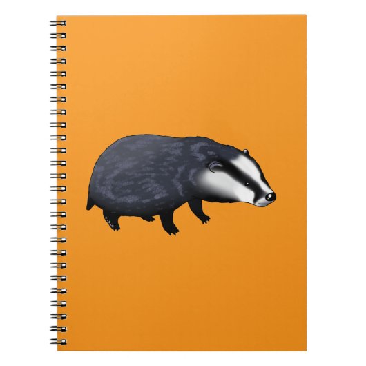 Handgezeichnete Dachs-Illustration Design Notizblock (Vorderseite)