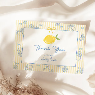 Handgezeichnete Dankeskkarte zur Baby Shower mit Z Dankeskarte