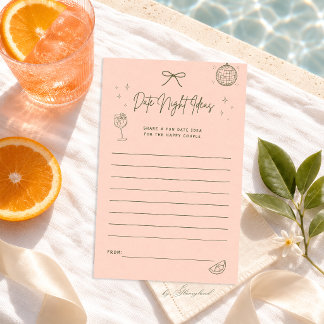 Handgezeichnete Date Night Ideen Spiel