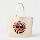 Handgezeichnete Design-Tasche-Beutel: Fruit-Emoji Jumbo Stoffbeutel (Vorne)