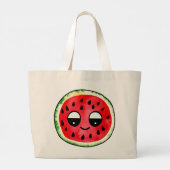 Handgezeichnete Design-Tasche-Beutel : Fruit-Emoji Jumbo Stoffbeutel (Rückseite)