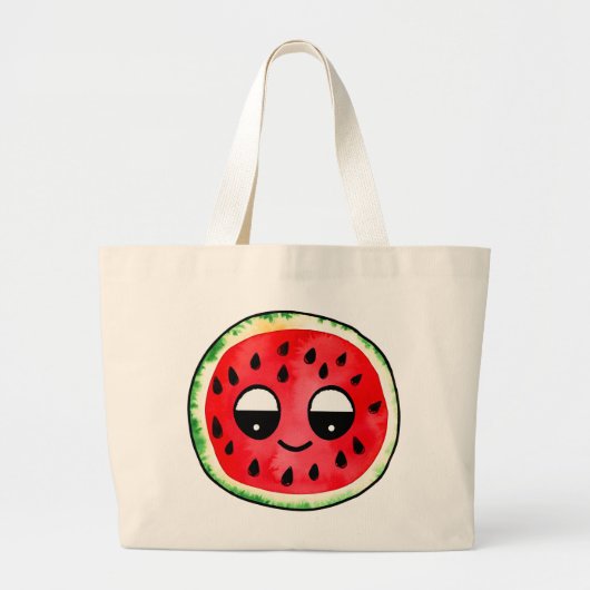 Handgezeichnete Design-Tasche-Beutel : Fruit-Emoji Jumbo Stoffbeutel (Vorne)