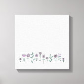 Handgezeichnete Doodle-Blume Canvas drucken Leinwanddruck (Vorderseite)