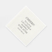 Handgezeichnete Doodle-Brautparty Gelb Serviette (Ecke)