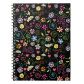 Handgezeichnete Doodle farbenfrohe, nahtlose Muste Notizblock (Vorderseite)