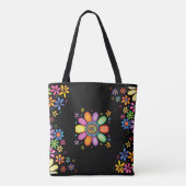 Handgezeichnete Doodle farbenfrohe, nahtlose Muste Tasche (Rückseite)