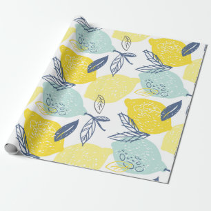 Handgezeichnete Doodle-Limonade-Nahtloses Muster Geschenkpapier