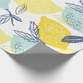Handgezeichnete Doodle-Limonade-Nahtloses Muster Geschenkpapier (Ecke)