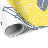 Handgezeichnete Doodle-Limonade-Nahtloses Muster Geschenkpapier (Rolleneckpunkt)