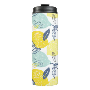 Handgezeichnete Doodle-Limonade-Nahtloses Muster Thermosbecher