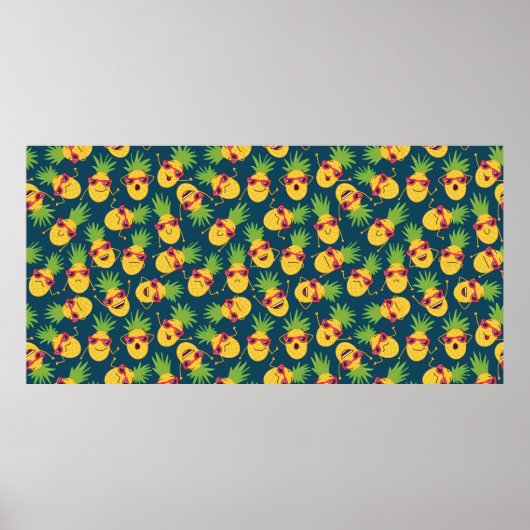 Handgezeichnete Doodle nahtloser Hintergrund mit H Poster (Vorne)