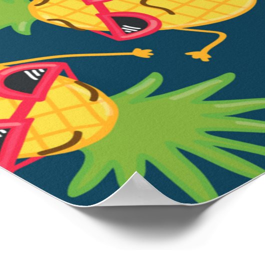 Handgezeichnete Doodle nahtloser Hintergrund mit H Poster (Ecke)