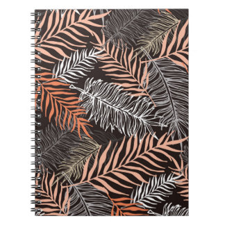 Handgezeichnete Doodle-Palm-Blätter Notizblock