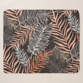 Handgezeichnete Doodle-Palm-Blätter Sherpadecke (Vorderseite (Horizontal))