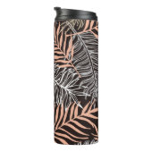 Handgezeichnete Doodle-Palm-Blätter Thermosbecher (Nach rechts gedreht)