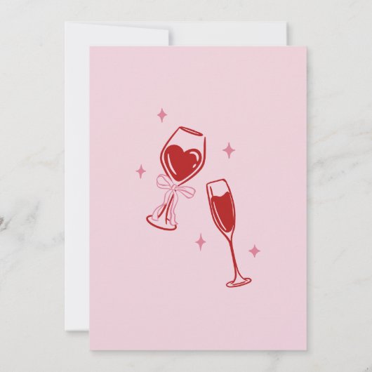 Handgezeichnete dreissig Geburtstagspartei Einladung (Rückseite)