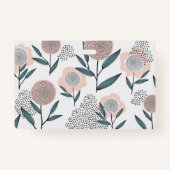 Handgezeichnete Dusty Rose Floral Doula Ausweis (Rückseite)