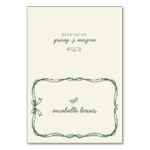 Handgezeichnete editierbare Gästename Hochzeit Pla