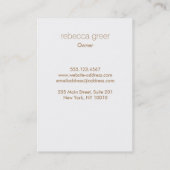 Handgezeichnete Elegant Rosa Kirschblüten Blüte Visitenkarte (Rückseite)