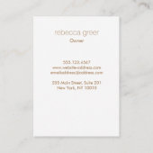 Handgezeichnete Elegant Rosa Kirschblüten Blüte Visitenkarte (Rückseite)