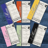 Handgezeichnete elegante einfache grüne & cremefar flyer