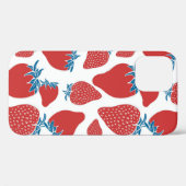 Handgezeichnete Erdbeeren nahtlos Muster. hintergr Case-Mate iPhone Hülle (Rückseite (Horizontal))