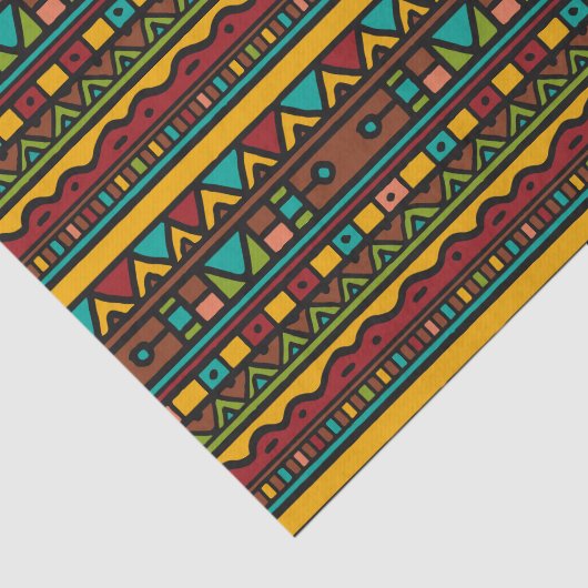 Handgezeichnete Erdtöne des Stammmusters Seidenpapier (Ausschnitt)