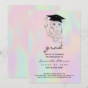 Handgezeichnete Eule Einladung